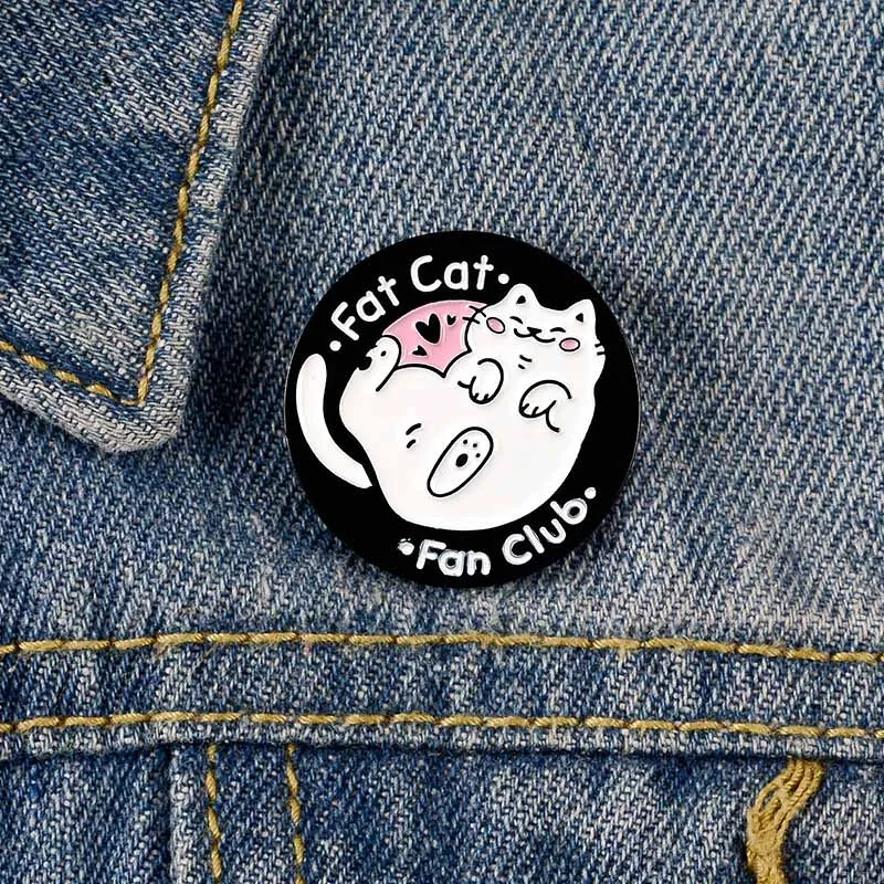 Cute Fat Cat Cartoon Brooch Bag Clothes Backpack Lapel Enamel Pin Badges Alloy Animal Jewelry Gift For Friend Women Accessories
Cute Fat Cat Cartoon Brooch Bag Clothes Backpack Lapel Enamel Pin Badges Alloy Animal Jewelry Gift For Friend Women Accessories