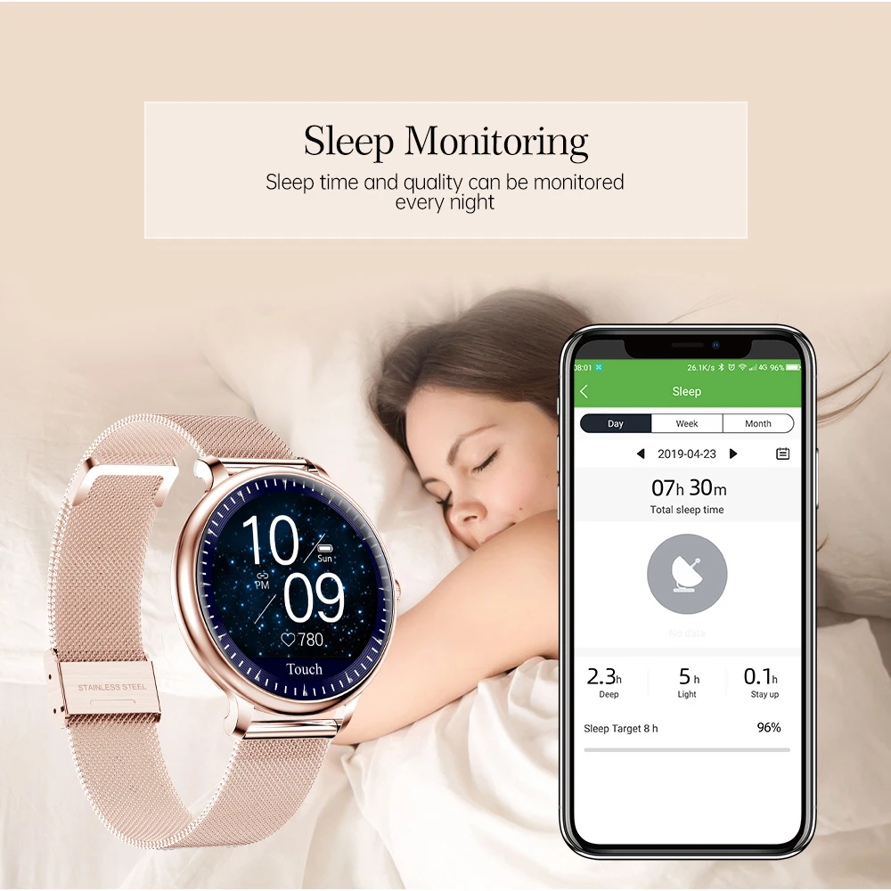 2020 New Smart Watch Women Heart Rate Blood Pressure Physiological Monitoring IP67 Waterproof Fashion Smartwatch Fitness Tracker 
2020 New Smart Watch Women Heart Rate Blood Pressure Physiological Monitoring IP67 Waterproof Fashion Smartwatch Fitness Tracker