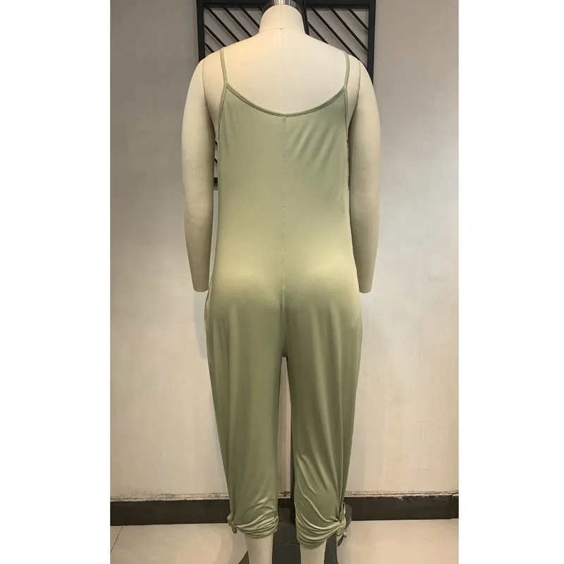 Plus Size 5XL High Waist Women's Casual Round Neck Loose Jumpsuit Pocket Combinaison Femme
Plus Size 5XL High Waist Women's Casual Round Neck Loose Jumpsuit Pocket Combinaison Femme