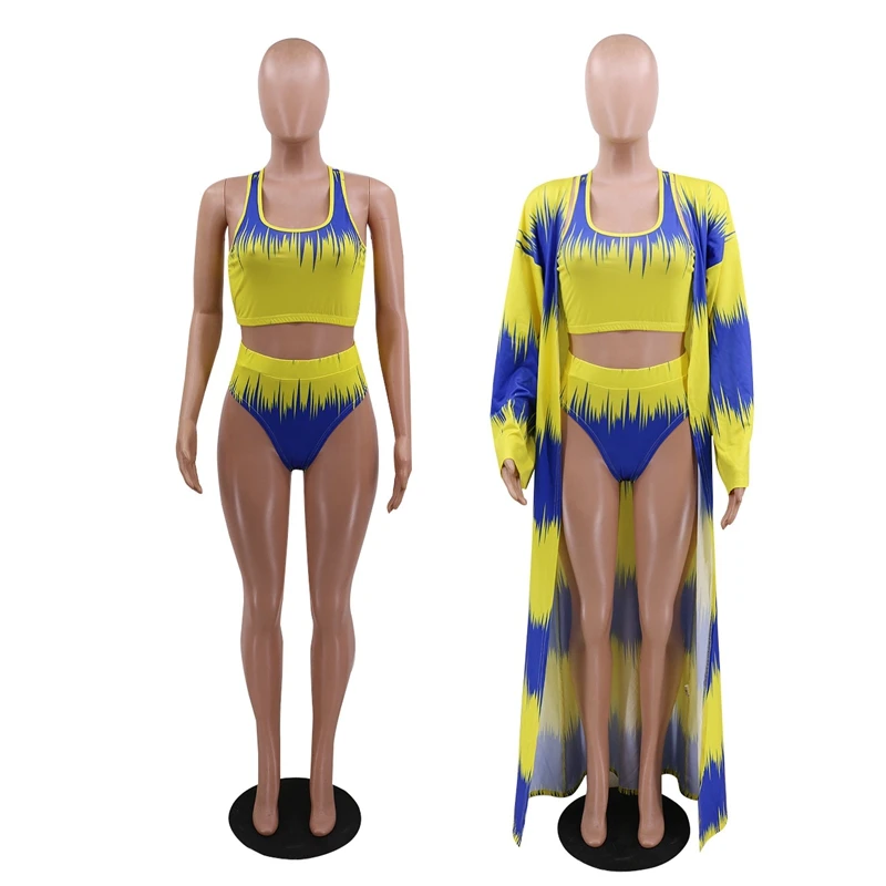 HAOYUAN Sexy Print 3 Piece Bikini Set Vest Crop Top Swimwear Briefs Beach Wear Cover Up 2021 Summer Women Fashion Bathing Suit
HAOYUAN Sexy Print 3 Piece Bikini Set Vest Crop Top Swimwear Briefs Beach Wear Cover Up 2021 Summer Women Fashion Bathing Suit