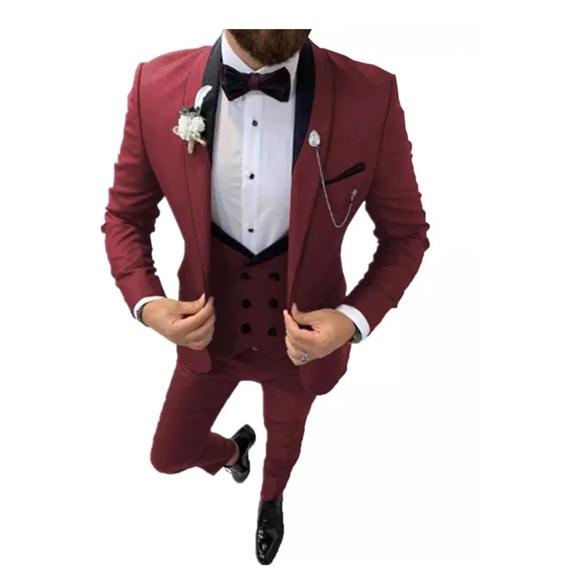 Men Suits 3 Pcs Slim Fit Business Gentleman Suits Groom Noble Burgundy Tuxedos for Formal Business Activity(Blazer+Vest+Pants)
Men Suits 3 Pcs Slim Fit Business Gentleman Suits Groom Noble Burgundy Tuxedos for Formal Business Activity(Blazer+Vest+Pants)