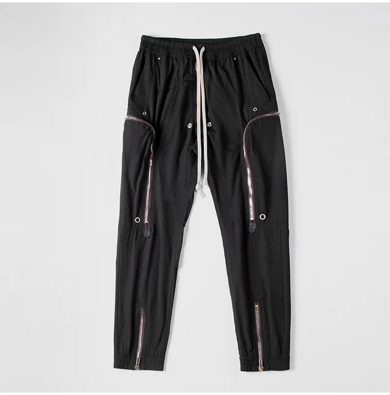 

American Famous Brand RO 2020ss New Multi Zipper Casual Pants Sweatpants Men Trousers Men's Pants Streetwear Techwear Y2k Traf