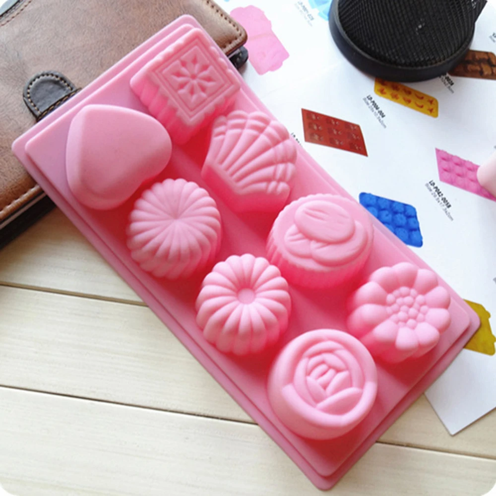 Food Grade Soft Silicone Eight-flower Patterns Handmade Soap Mold Chocolate Cake Mold Soap Making Set Silicone Liquid Crafts
Food Grade Soft Silicone Eight-flower Patterns Handmade Soap Mold Chocolate Cake Mold Soap Making Set Silicone Liquid Crafts