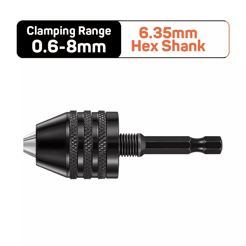 Drill Chuck Keyless Electric Mini Chuck Fixture Hex Shank Drill Bits Adapter Alloy + Carbon Steel 0.3-6.5mm Power Tools Parts
Drill Chuck Keyless Electric Mini Chuck Fixture Hex Shank Drill Bits Adapter Alloy + Carbon Steel 0.3-6.5mm Power Tools Parts