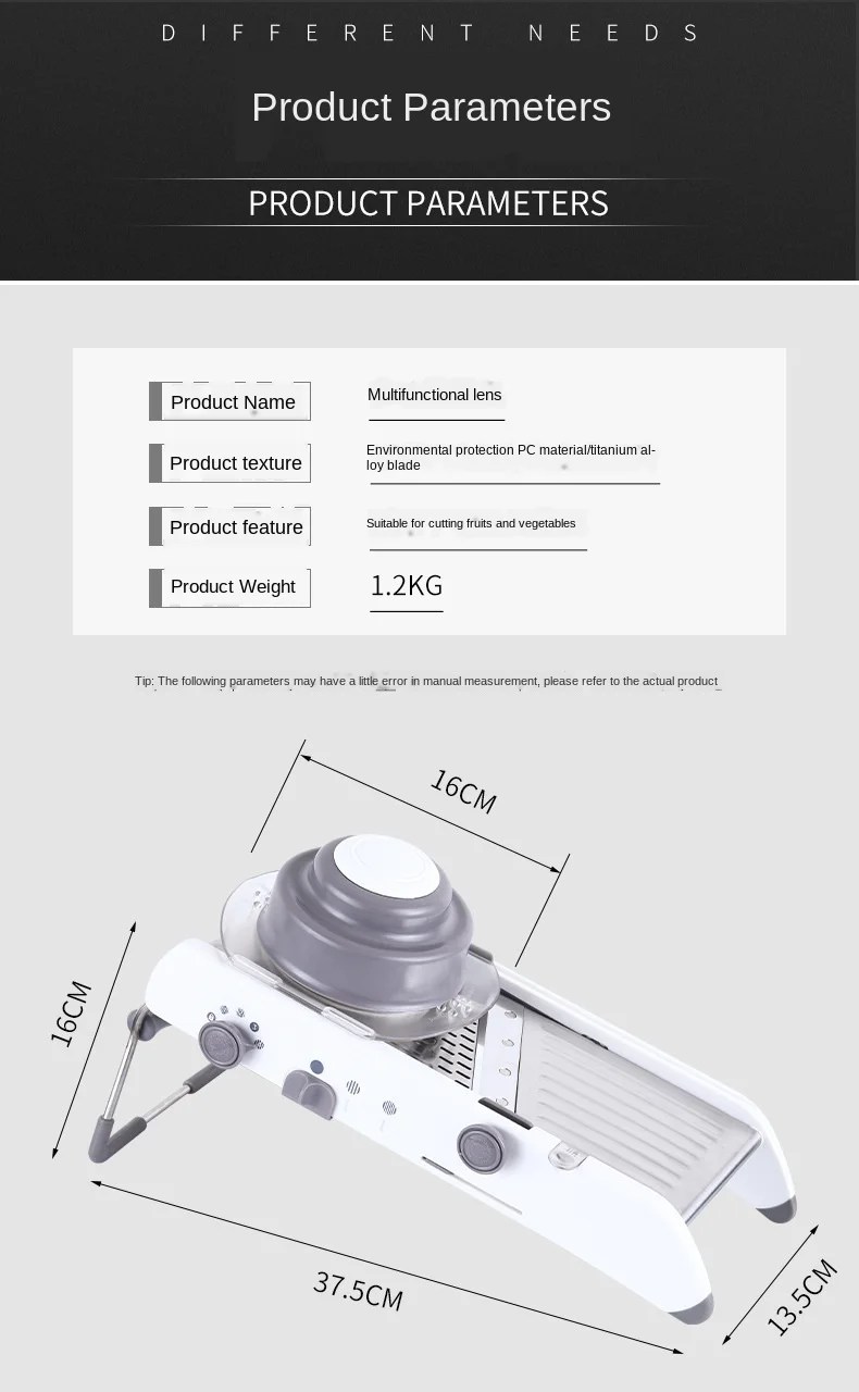Hand-held vegetable cutting artifact potato shredding artifact household kitchen multifunctional slicer
Hand-held vegetable cutting artifact potato shredding artifact household kitchen multifunctional slicer