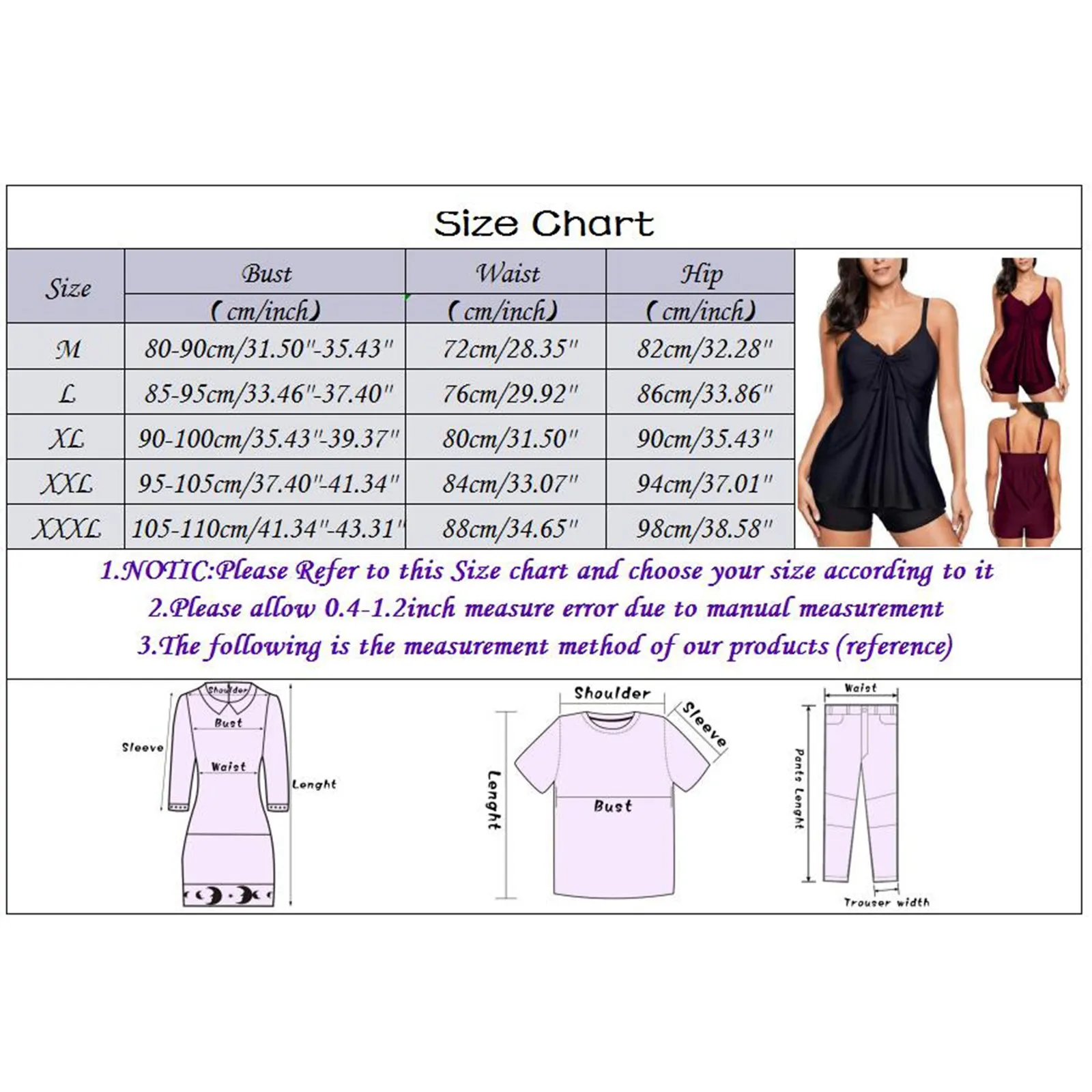 Swimsuit Women Bikini Set Solid Color Halter Open Chest Strap Large Size Swimsuit Two Piece Swimsuit Bathing Suit Women Tankini
Swimsuit Women Bikini Set Solid Color Halter Open Chest Strap Large Size Swimsuit Two Piece Swimsuit Bathing Suit Women Tankini