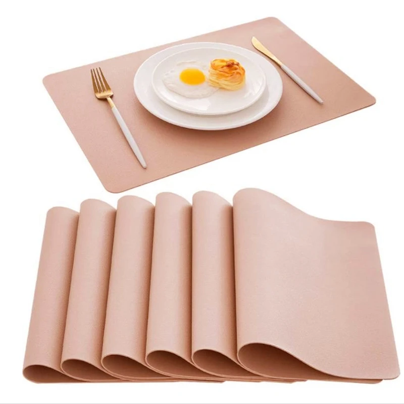 New 6Pack Placemats Leather Table Mats Heat Resistant Easy To Clean Waterproof Place Mats for Kitchen Dining Table
New 6Pack Placemats Leather Table Mats Heat Resistant Easy To Clean Waterproof Place Mats for Kitchen Dining Table
