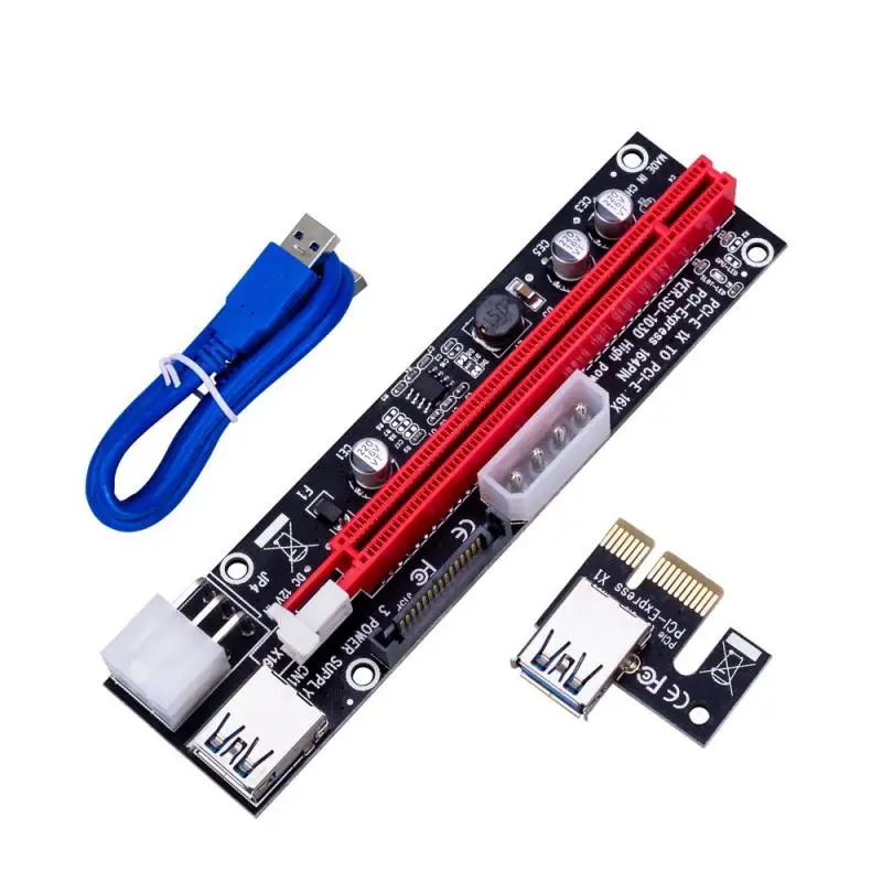 VER009S Plus PCI-E PCIE Riser 009s 6pin PCI Express Adapter Card Molex USB 3.0 Cable 1X 16X Extender Mining GH4 Power Cable
VER009S Plus PCI-E PCIE Riser 009s 6pin PCI Express Adapter Card Molex USB 3.0 Cable 1X 16X Extender Mining GH4 Power Cable