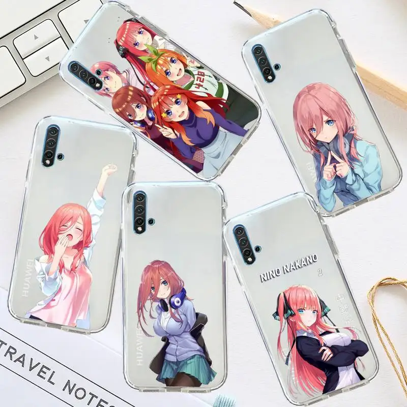 The Quintessential Quintuplets anime Phone Case Transparent for Huawei honor P mate 40 20 30 10 50 i 9 x mate pro lite 8a
The Quintessential Quintuplets anime Phone Case Transparent for Huawei honor P mate 40 20 30 10 50 i 9 x mate pro lite 8a