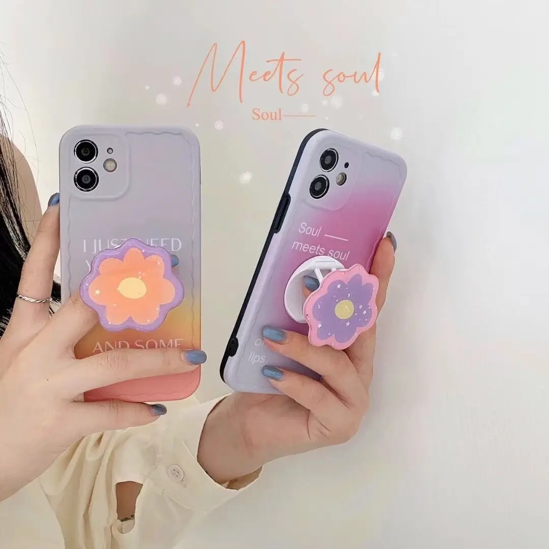 Gradient Sunset Flower Stand for iPhone 11pro Max Case 12 Pro Max 7 8 Plus X XS XR XSMAX Anti-drop Mobile Phone Case
Gradient Sunset Flower Stand for iPhone 11pro Max Case 12 Pro Max 7 8 Plus X XS XR XSMAX Anti-drop Mobile Phone Case
