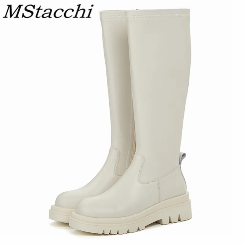 MStacchi Concise Women's Knee-length Boots Genuine Leather Zipper-Sid Travel Skinny Platform Shoes Fashion Long Boots For Women
MStacchi Concise Women's Knee-length Boots Genuine Leather Zipper-Sid Travel Skinny Platform Shoes Fashion Long Boots For Women