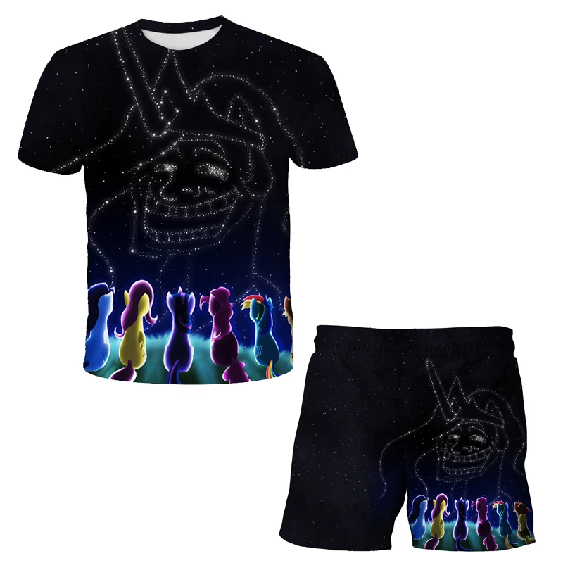2021 Summer New Products Baby Girl Clothing Pony Baoli T-Shirt Set Boys And Girls Clothing Set 4T-14T Set 
2021 Summer New Products Baby Girl Clothing Pony Baoli T-Shirt Set Boys And Girls Clothing Set 4T-14T Set
