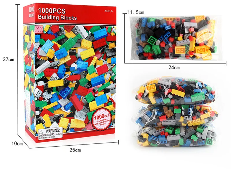 500/1000 pcs DIY Building Blocks Bulk Sets City Creative Classic T Kids Bricks Creator Assembly Toys for Children
500/1000 pcs DIY Building Blocks Bulk Sets City Creative Classic T Kids Bricks Creator Assembly Toys for Children