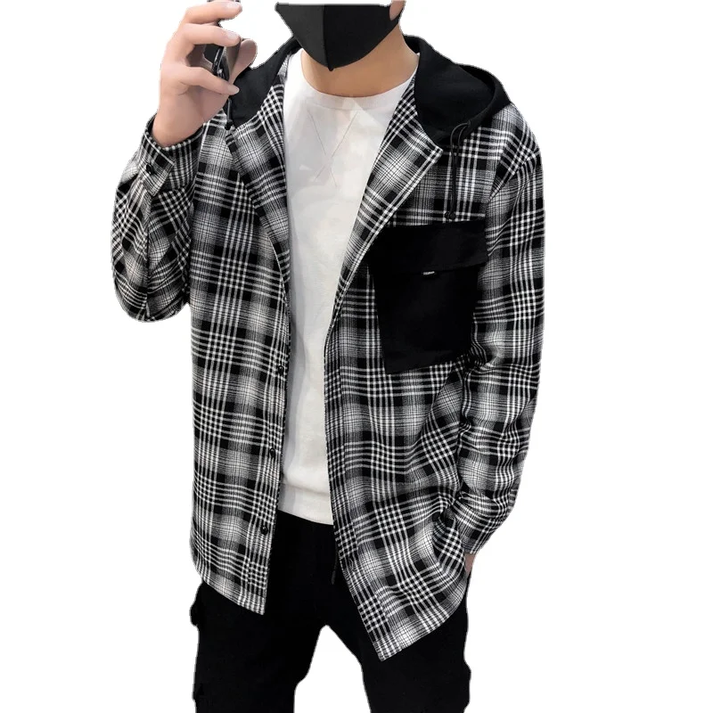 Men's Hip-hop Streetwear Casual Plaid Shirt Autumn Fashion Long-sleeved High-quality Shirt 2021 Loose Hooded Streetwear
Men's Hip-hop Streetwear Casual Plaid Shirt Autumn Fashion Long-sleeved High-quality Shirt 2021 Loose Hooded Streetwear