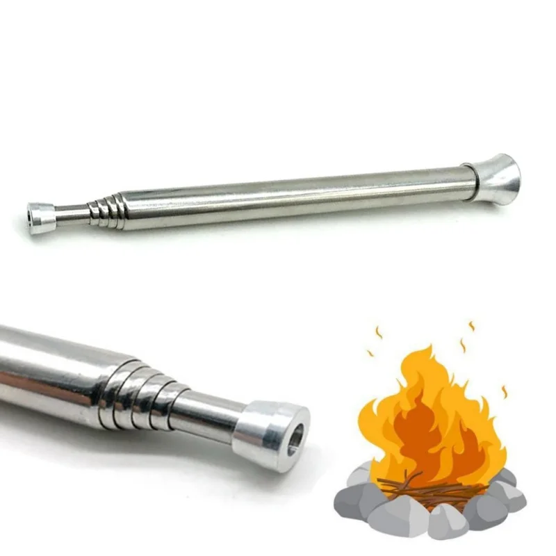 Outdoor Cooking Survival Blow Fire Tube Portable Fire Starter Tube Retractable Stainless Steel Camping Blow Fire Tube Blowpipe
Outdoor Cooking Survival Blow Fire Tube Portable Fire Starter Tube Retractable Stainless Steel Camping Blow Fire Tube Blowpipe
