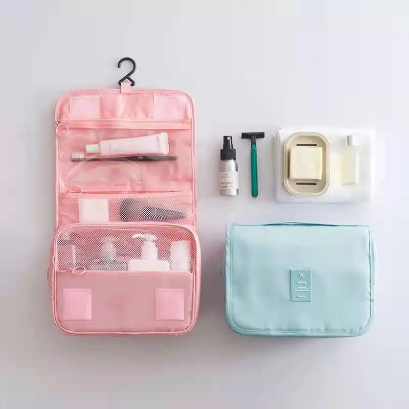 New Make Up Oragenizer Portable Simple Women's Wash Bag Large Capacity Lady Travel Cosmetic Hook Bag Oxford For Travlling 5Color
New Make Up Oragenizer Portable Simple Women's Wash Bag Large Capacity Lady Travel Cosmetic Hook Bag Oxford For Travlling 5Color
