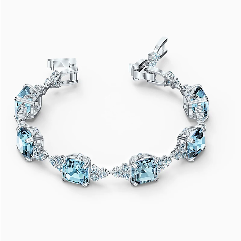 SWA 2020 New Exquisite Fashion Sparkling Sea Blue Ladies Bracelet Elegant Temperament Generously Send Wife To Mother Gift
SWA 2020 New Exquisite Fashion Sparkling Sea Blue Ladies Bracelet Elegant Temperament Generously Send Wife To Mother Gift