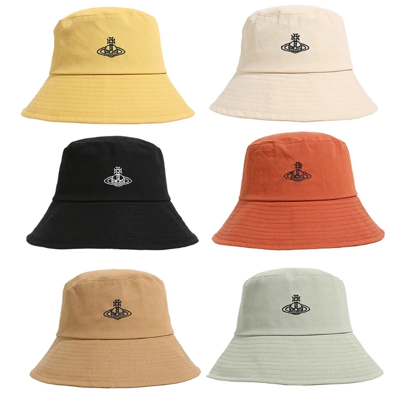 56-58cm Cartoon Happy Planet Embroidered Fisherman Hat Bucket Hat One-sided Wide Brim Basin Hat Foldable Outdoor Travel G5AE
56-58cm Cartoon Happy Planet Embroidered Fisherman Hat Bucket Hat One-sided Wide Brim Basin Hat Foldable Outdoor Travel G5AE