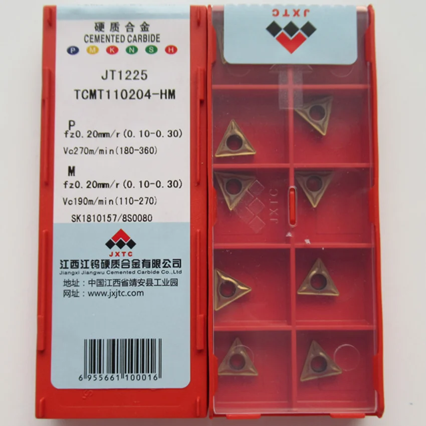 JXTC TCMT110204-HM JT1225 / TCMT110208-HM JT1225 / TCMT110204-HM JT3115 / TCMT110208-HM JT3115 CNC carbide inserts 10PCS/BOX
JXTC TCMT110204-HM JT1225 / TCMT110208-HM JT1225 / TCMT110204-HM JT3115 / TCMT110208-HM JT3115 CNC carbide inserts 10PCS/BOX