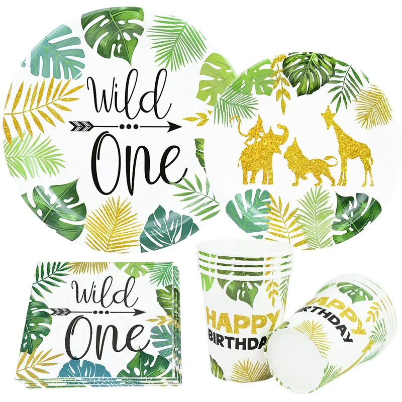 Wild One Party Disposable Tableware Jungle Safari Party Forest Decoration Kids First 1st Birthday Baby Shower Balloons Supplies
Wild One Party Disposable Tableware Jungle Safari Party Forest Decoration Kids First 1st Birthday Baby Shower Balloons Supplies