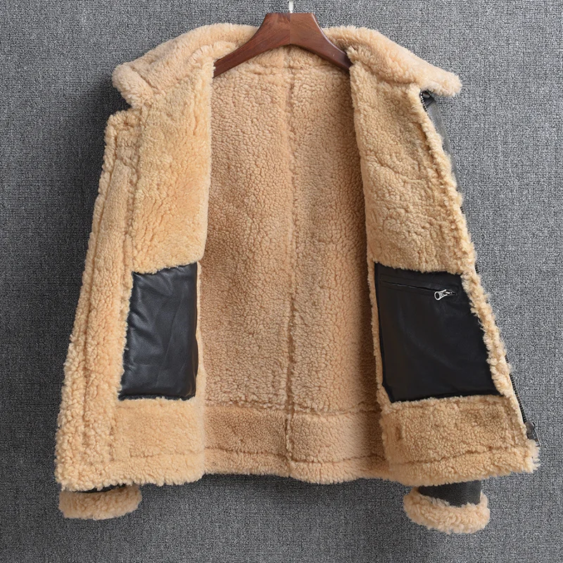 2021 Vintage Black Military Style Genuine Shearling Coat Plus Size 4XL Real Natural Sheepskin Russian Winter Thick Warm Jacket
2021 Vintage Black Military Style Genuine Shearling Coat Plus Size 4XL Real Natural Sheepskin Russian Winter Thick Warm Jacket