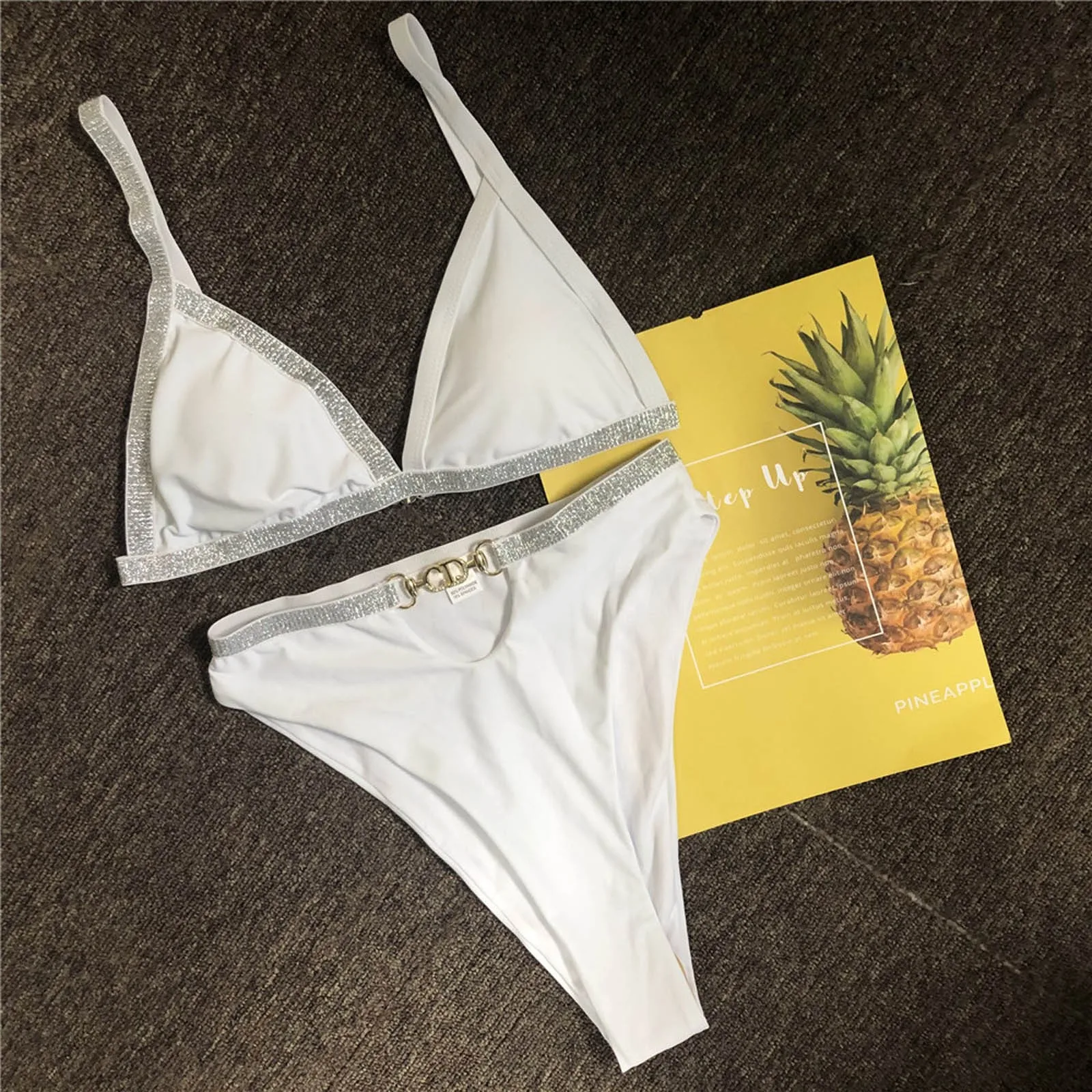 Women Sexy Bikini Swimsuit High Waist Sexy Solid Color Solid Thick Split Two Piece Bikini Swimsuit Beachwear Bathing Suit Bikini
Women Sexy Bikini Swimsuit High Waist Sexy Solid Color Solid Thick Split Two Piece Bikini Swimsuit Beachwear Bathing Suit Bikini