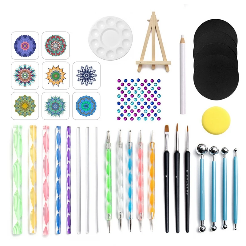 37Pcs Mandala Dotting Tools Kits Painting Tools Kits Brushes Paint Tray Paint Brushes Rock Painting
37Pcs Mandala Dotting Tools Kits Painting Tools Kits Brushes Paint Tray Paint Brushes Rock Painting