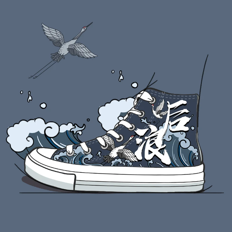 Amy and Michael Women's Shoes Autumn 2021 Fashion Hand Painted Canvas Sneakers Female Students High Top Vulcanized Shoes 
Amy and Michael Women's Shoes Autumn 2021 Fashion Hand Painted Canvas Sneakers Female Students High Top Vulcanized Shoes