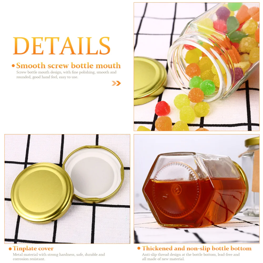 HEMOTON 10pcs Jam Jars Glass Spice Jars Portable Useful Honey Jars for Home Kitchen Wedding Favors 180ML
HEMOTON 10pcs Jam Jars Glass Spice Jars Portable Useful Honey Jars for Home Kitchen Wedding Favors 180ML