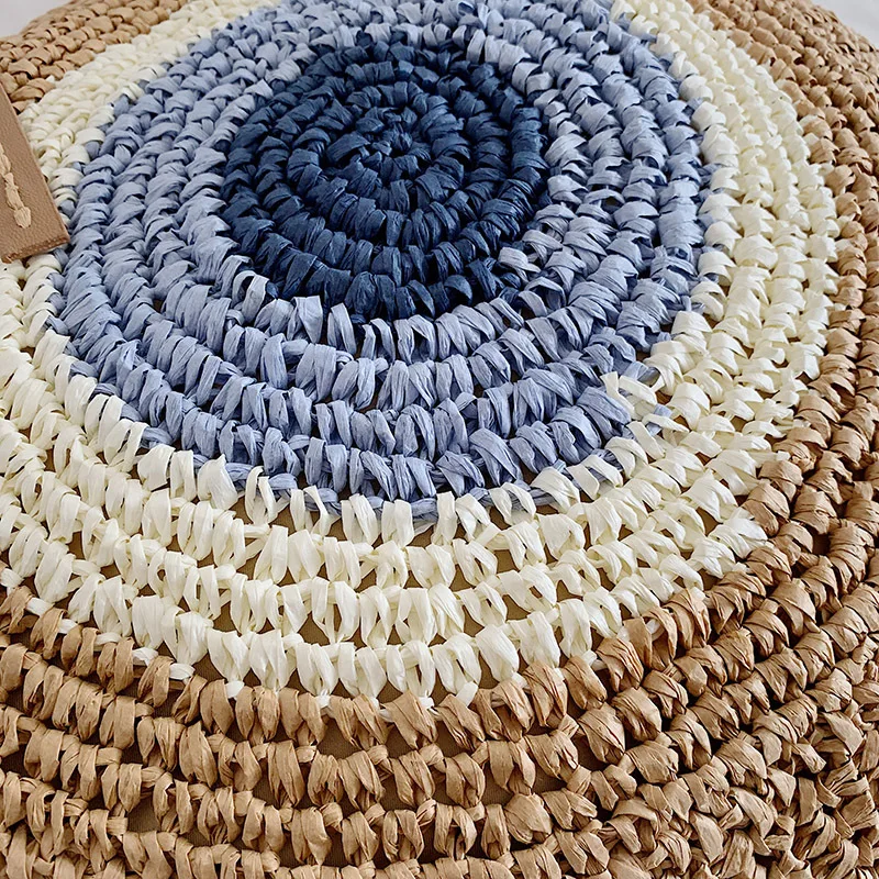 Fashion Circular Woven Beach Bag Large Capacity Round Vintage Straw Handbag New Holiday Style Bolsos Sac A Main Nature Straw Bag
Fashion Circular Woven Beach Bag Large Capacity Round Vintage Straw Handbag New Holiday Style Bolsos Sac A Main Nature Straw Bag