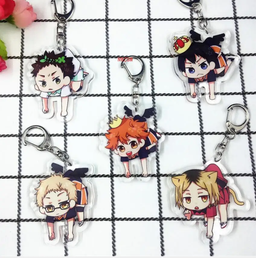 Anime Haikyuu Kageyama Hinata Kenma Kozume Acrylic Figure keychain Keyring Decoration Collection Model Toy Cosplay 
Anime Haikyuu Kageyama Hinata Kenma Kozume Acrylic Figure keychain Keyring Decoration Collection Model Toy Cosplay