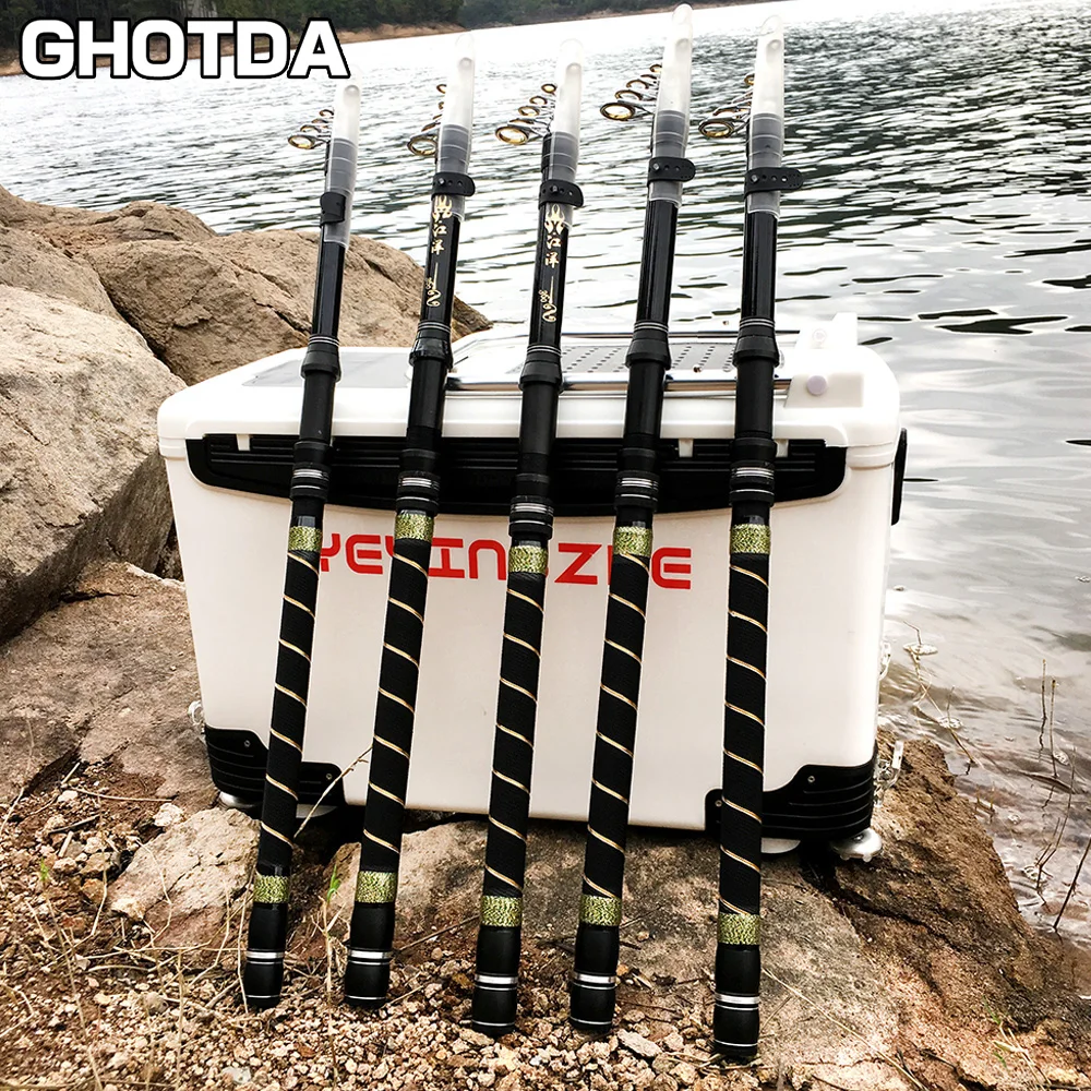 GHOTDA NEW Telescopic Fishing Rod 2.1M 2.4M 2.7M 3.0M 3.6M Carbon Superhard Fishing Pole Sea Fishing
GHOTDA NEW Telescopic Fishing Rod 2.1M 2.4M 2.7M 3.0M 3.6M Carbon Superhard Fishing Pole Sea Fishing