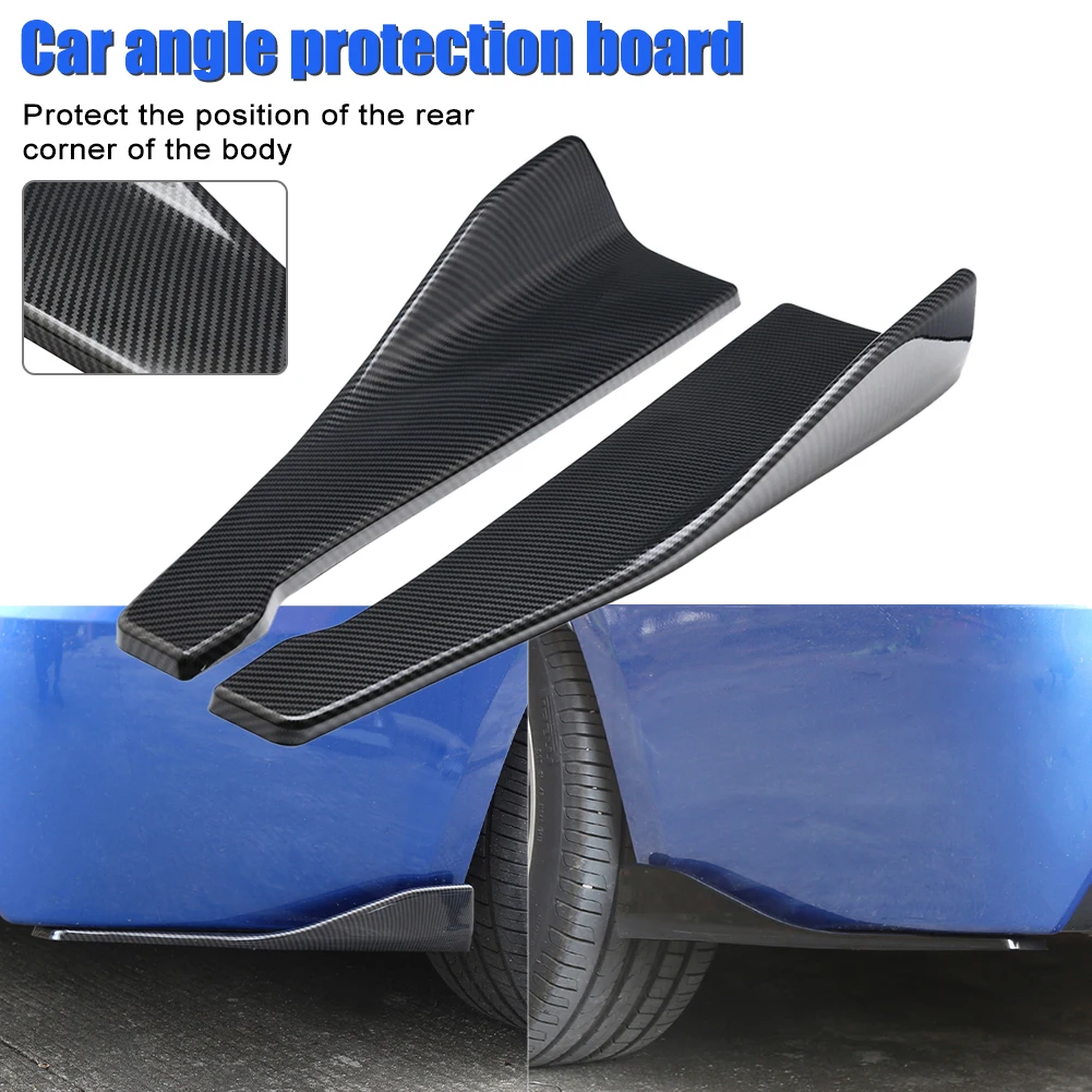 1Pair Universal Car Rear Bumper Spoiler Left/Right Rear Side Skirt Protector Carbon Fiber PP Winglet Diffuser Lip with 10 Screws
1Pair Universal Car Rear Bumper Spoiler Left/Right Rear Side Skirt Protector Carbon Fiber PP Winglet Diffuser Lip with 10 Screws