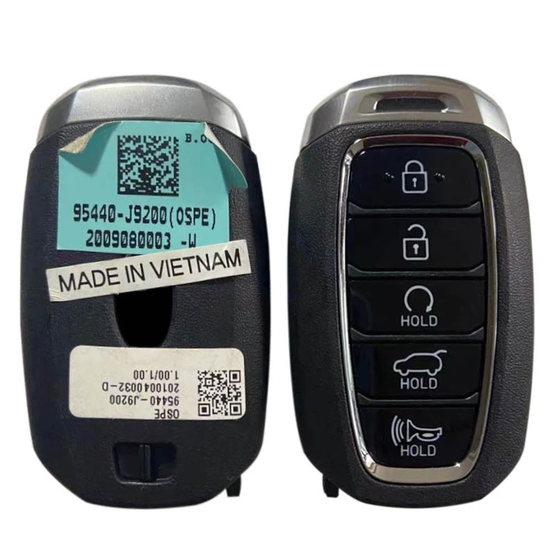 CN020205 Original 5 Button Smart Key For 2020 Hyundai Kona Keyless Entry Remote 433Mhz FCCID Number 95440-J9200
CN020205 Original 5 Button Smart Key For 2020 Hyundai Kona Keyless Entry Remote 433Mhz FCCID Number 95440-J9200