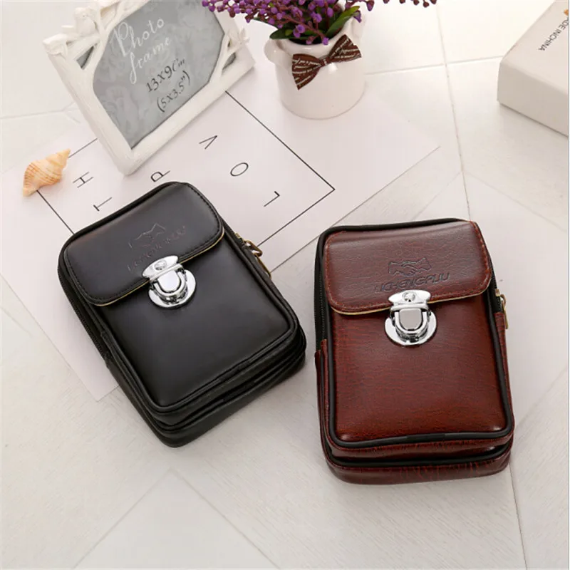 2021 New PU Leather Vintage Waist Packs Purse Men Travel Fanny Pack Belt Loops Hip Bum Bag Wallet Waist Bag Mobile Phone Pouch
2021 New PU Leather Vintage Waist Packs Purse Men Travel Fanny Pack Belt Loops Hip Bum Bag Wallet Waist Bag Mobile Phone Pouch