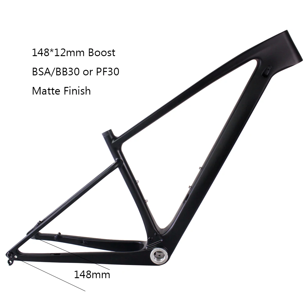 New Geometry carbon mountain bike frame 148*12mm thru axle carbon bike frameset
New Geometry carbon mountain bike frame 148*12mm thru axle carbon bike frameset