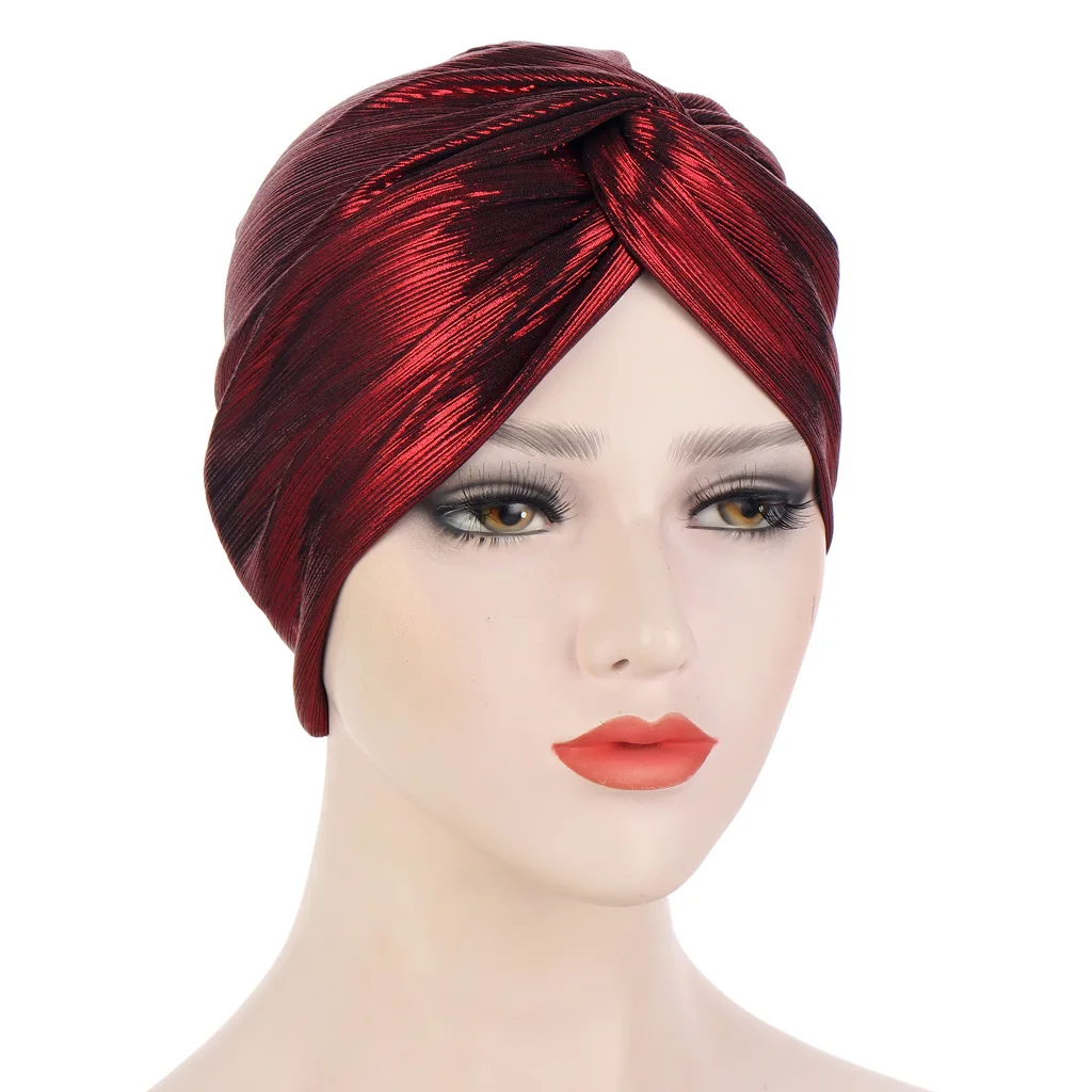 Spring 2021 new fashion gold stamping twist hat headgear hat female headscarf Muslim fashion cap silk night cap turbans
Spring 2021 new fashion gold stamping twist hat headgear hat female headscarf Muslim fashion cap silk night cap turbans