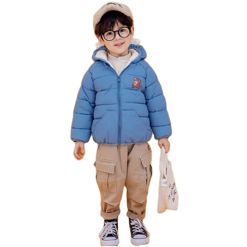 Winter Children Warm Down Cotton Jacket 2021 New Cute Cartoon Bear Baby Toddler Plush Coats Boys Girls Kids Outerwear For 2-6Y
Winter Children Warm Down Cotton Jacket 2021 New Cute Cartoon Bear Baby Toddler Plush Coats Boys Girls Kids Outerwear For 2-6Y