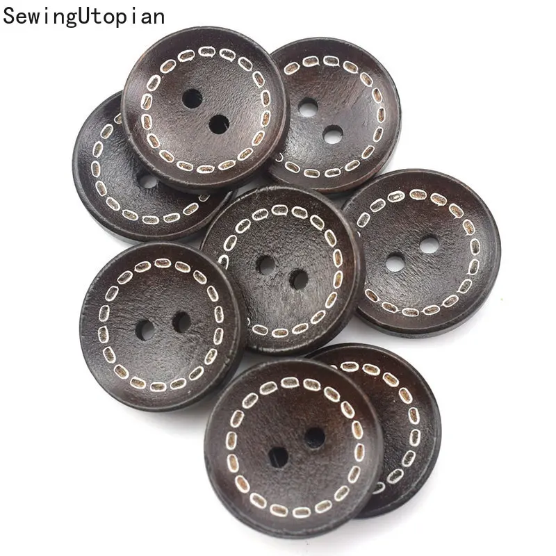 100PCS 20MM Wooden Round Buttons for Clothing Needlework Scrapbooking Wood Botones Decorative Crafts Diy Accessories
100PCS 20MM Wooden Round Buttons for Clothing Needlework Scrapbooking Wood Botones Decorative Crafts Diy Accessories