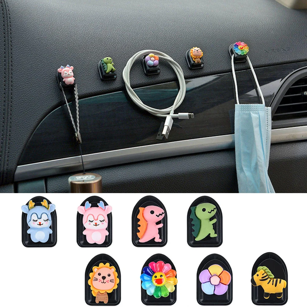 Cartoon Car Hooks Organizer Car Clips Storage Hanger Cable Headphone Key Holder Storage Car Adhesive Hook Auto Accessories
Cartoon Car Hooks Organizer Car Clips Storage Hanger Cable Headphone Key Holder Storage Car Adhesive Hook Auto Accessories