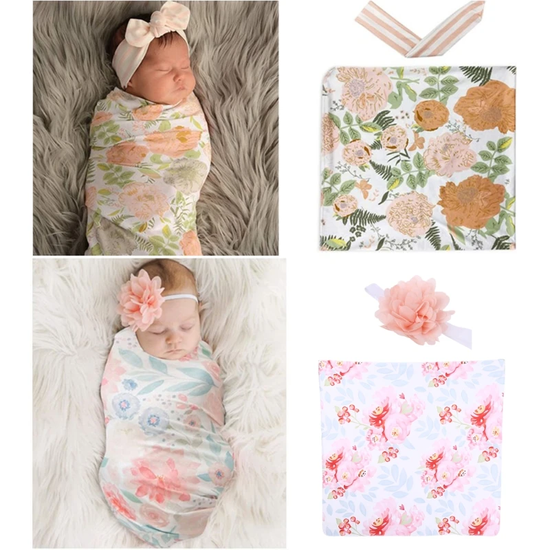 2 Pcs Newborn Floral Swaddle Wrap+ Headband Set Baby Infants Cotton Receiving Blanket Sleeping Bag Hair Band
2 Pcs Newborn Floral Swaddle Wrap+ Headband Set Baby Infants Cotton Receiving Blanket Sleeping Bag Hair Band