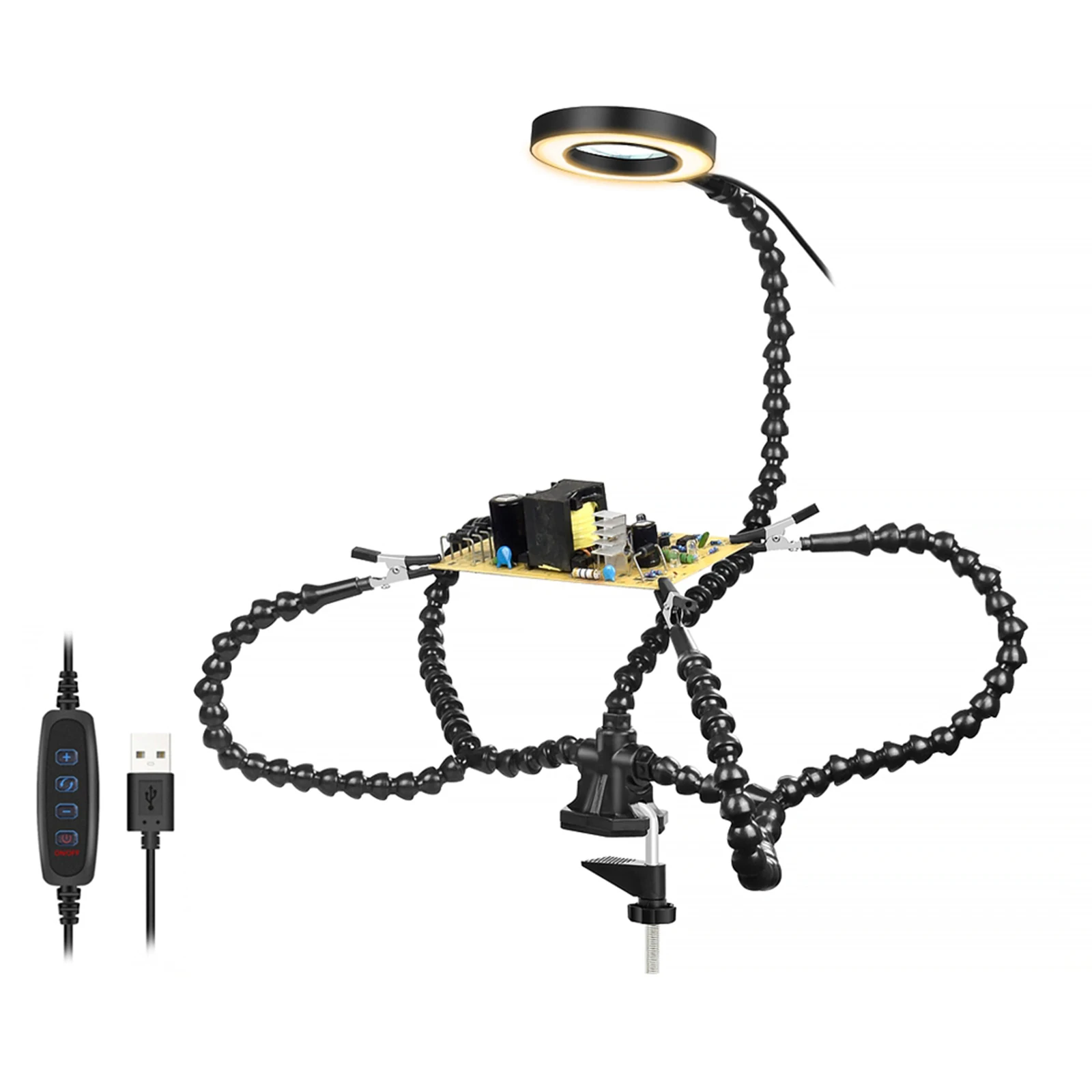 Helping Hands Soldering Third Hand Tools Soldering Station 4 Arms for Electronics Repair Assembly Painting
Helping Hands Soldering Third Hand Tools Soldering Station 4 Arms for Electronics Repair Assembly Painting