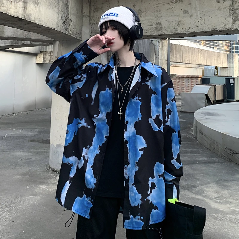 Harajuku Style Dark Tie-dye Print Women's Shirt Loose Oversize Shirt Hip Hop Streetwear Clothes Long Sleeve Women's Blouse
Harajuku Style Dark Tie-dye Print Women's Shirt Loose Oversize Shirt Hip Hop Streetwear Clothes Long Sleeve Women's Blouse