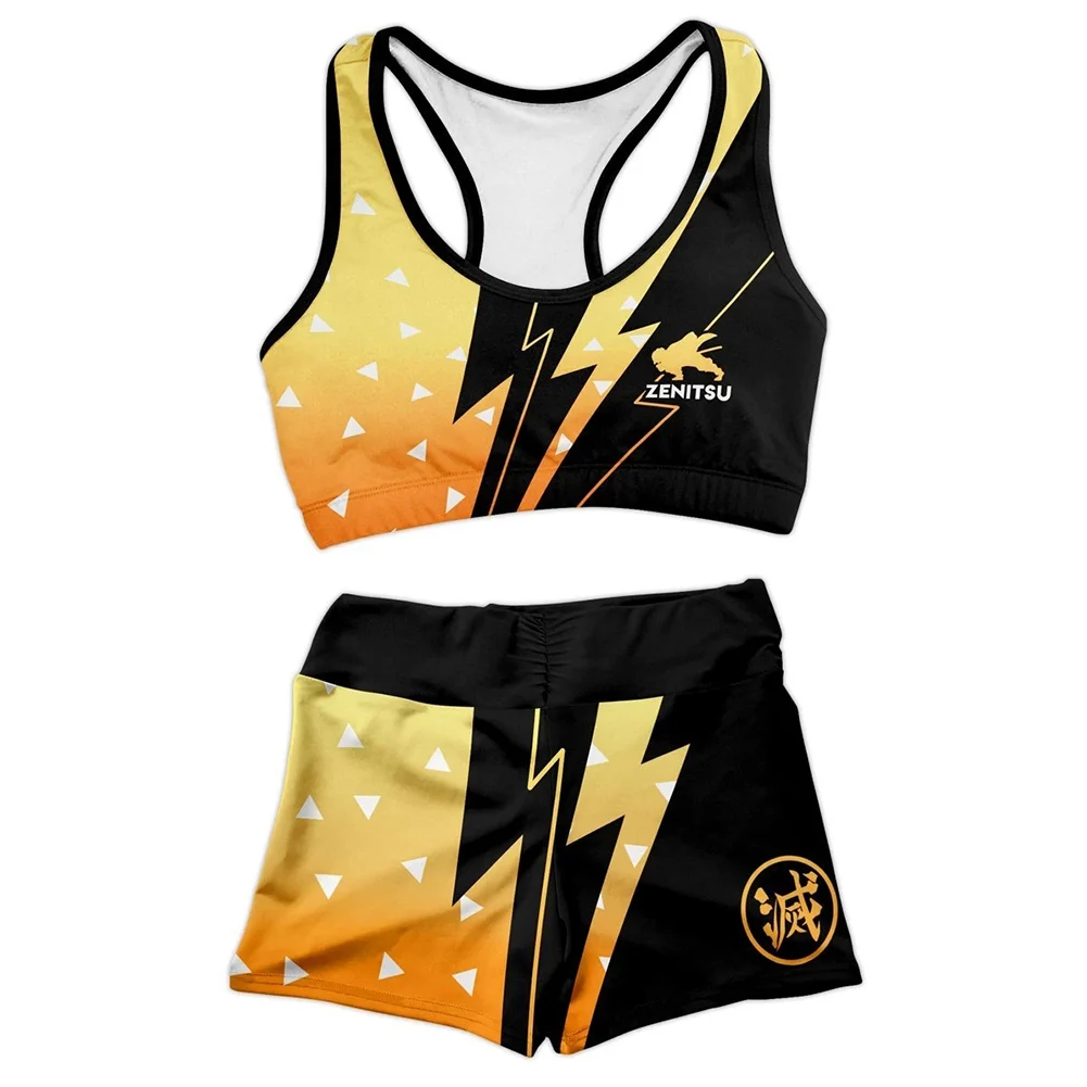 Anime Demon Slayer Agatsuma Zenitsu Cosplay Summer Vest Crop Top Shorts Sportwear Two Pieces Set
Anime Demon Slayer Agatsuma Zenitsu Cosplay Summer Vest Crop Top Shorts Sportwear Two Pieces Set