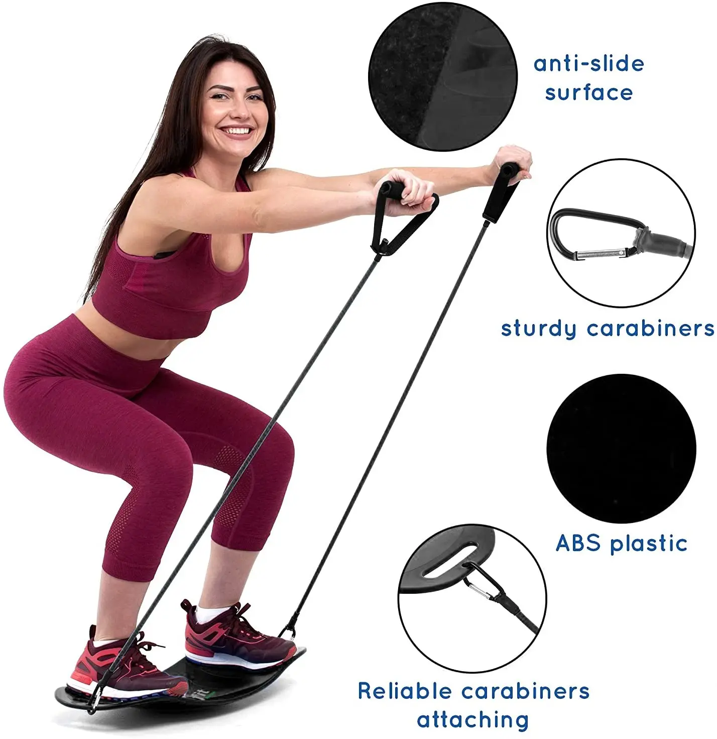 Abdominal Muscles and Leg Core Exercise Balance Board Suitable for Dancers, Ballet, Ankle, Balance Exercises, Etc.
Abdominal Muscles and Leg Core Exercise Balance Board Suitable for Dancers, Ballet, Ankle, Balance Exercises, Etc.