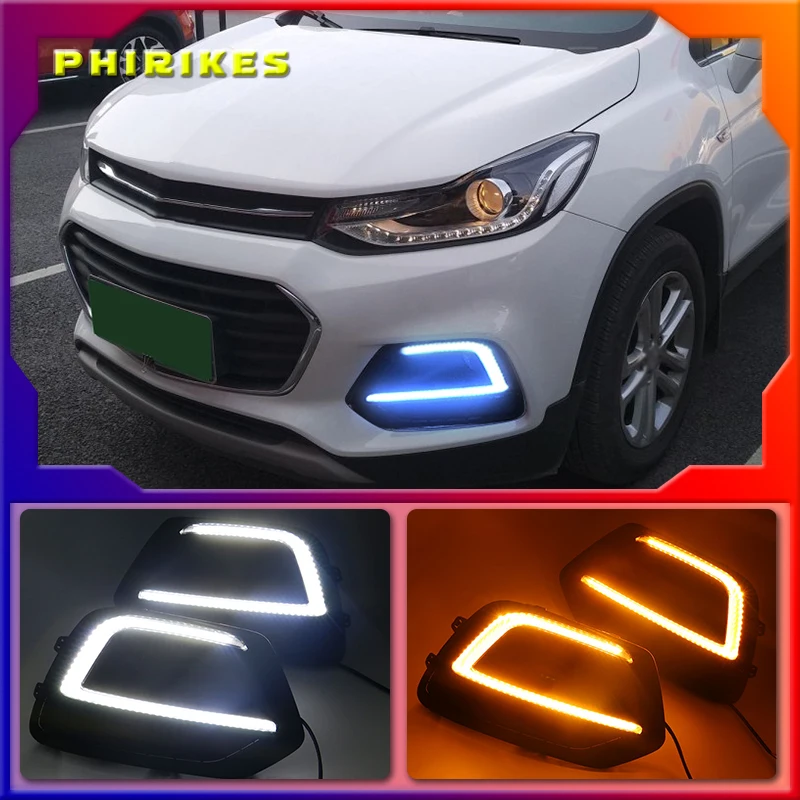 Автомобильные дневные ходовые огни 1 пара DRL Для Chevrolet Trax 2017 2018, дневные ходовые огни, противотуманные фары, дневной свет с желтым указателем поворота
Автомобильные дневные ходовые огни 1 пара DRL Для Chevrolet Trax 2017 2018, дневные ходовые огни, противотуманные фары, дневной свет с желтым указателем поворота