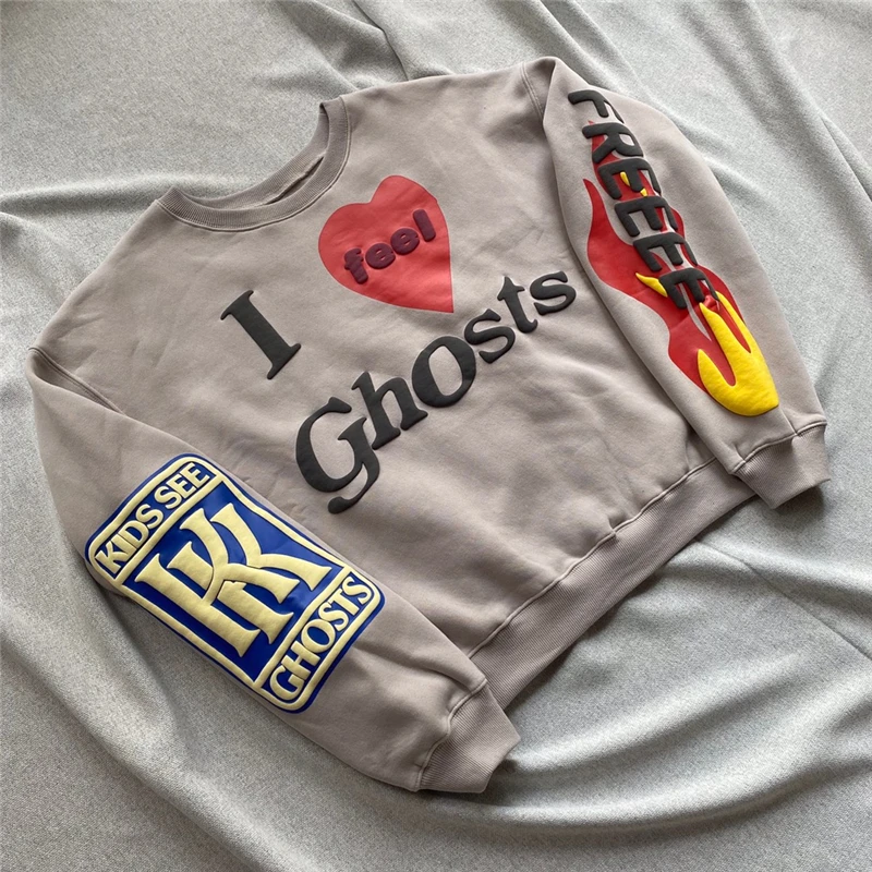 I Feel Ghost Sweatshirt Kanye West CUDI KID SEE GHOST Men's Women's Washed Foam Print Street Hip Hop Fashion Clothing
I Feel Ghost Sweatshirt Kanye West CUDI KID SEE GHOST Men's Women's Washed Foam Print Street Hip Hop Fashion Clothing