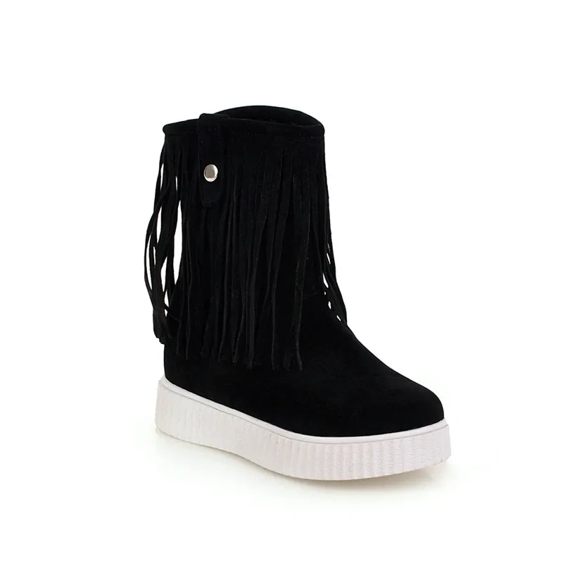 Ladies Nubuck Pu Womens Shoes Plus Size Platform Fringe Booties 2018 Woman Red Black Beige Buckle Ankle Boot Winter
Ladies Nubuck Pu Womens Shoes Plus Size Platform Fringe Booties 2018 Woman Red Black Beige Buckle Ankle Boot Winter