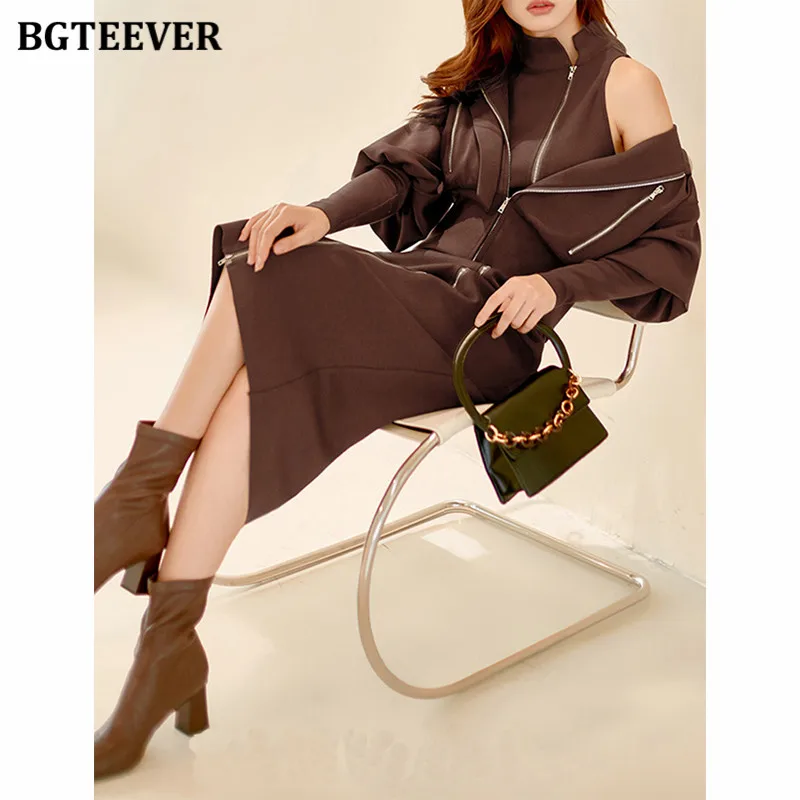 BGTEEVER Elegant Women Tracksuits Casual Hooded Long Sleeve Zipper Sweatshirts & Sleeveless Package Hip Dress 2021 Autumn
BGTEEVER Elegant Women Tracksuits Casual Hooded Long Sleeve Zipper Sweatshirts & Sleeveless Package Hip Dress 2021 Autumn