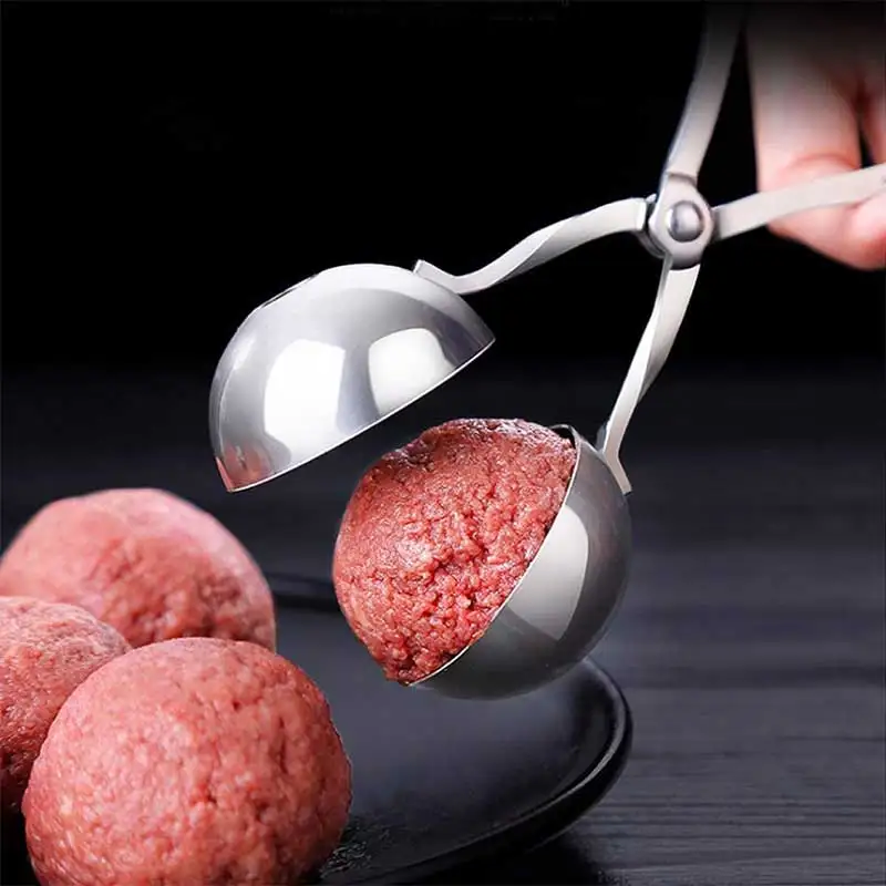 Stainless steel meatball maker Easy to operate and clean save time Safety kitchen tools household products Meatball making tool 
Stainless steel meatball maker Easy to operate and clean save time Safety kitchen tools household products Meatball making tool